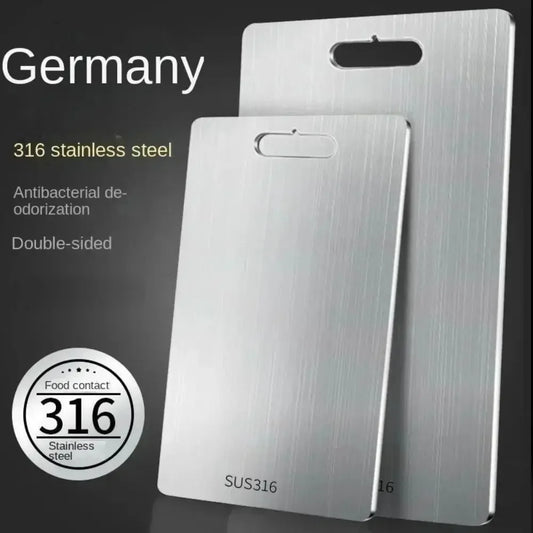 New Cutting Board for Kitchen 316 Stainless Steel Chopping Board Thickened Board Double Sided Food Grade Fruit Meat Chopping